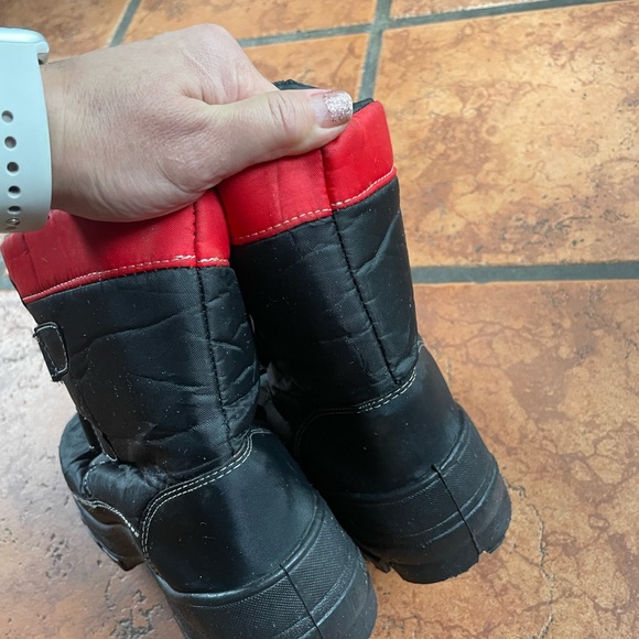 NWOT Storm Kidz Black Double Strap Snow Boots Unisex Kids sz 3 - Picture 6 of 6